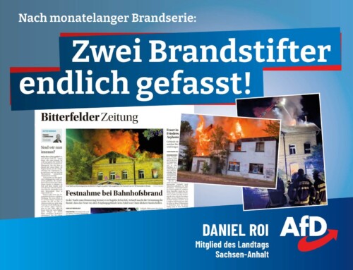 Brandstifter von Bitterfeld-Wolfen endlich gefasst!