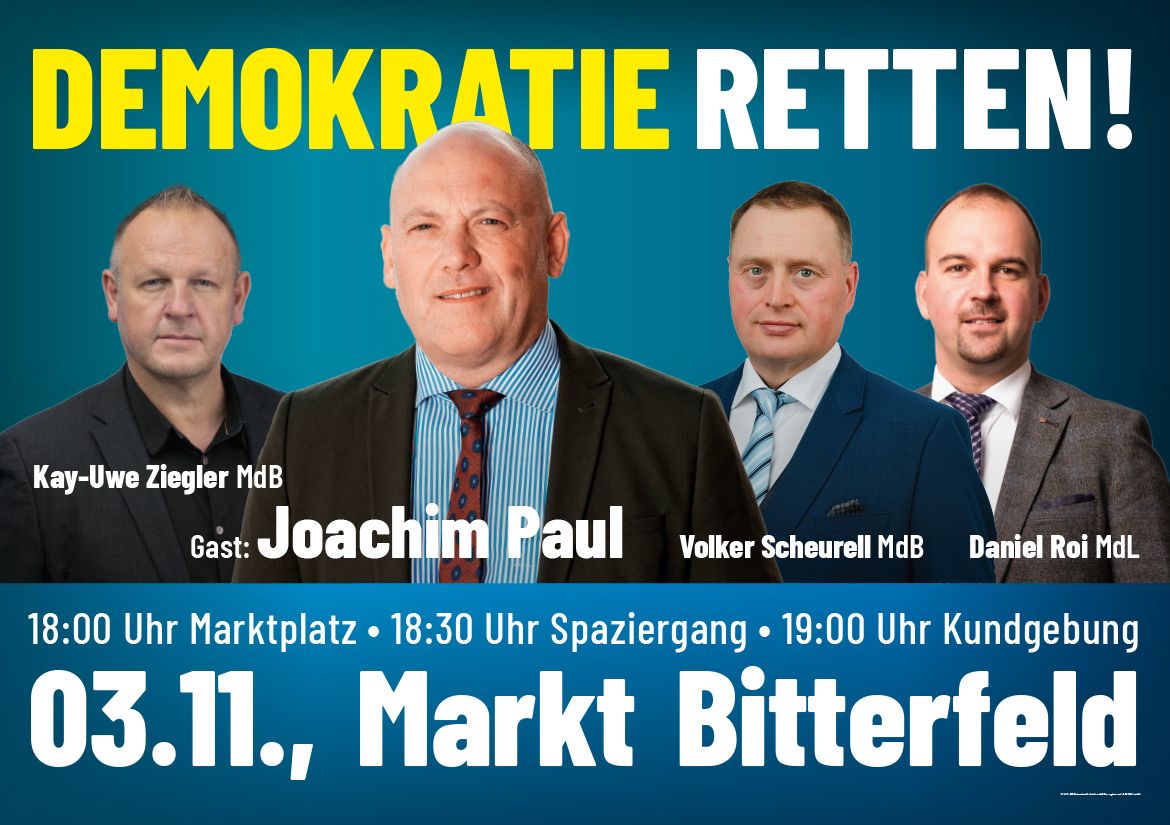 Demo 03.11.2025 Bitterfeld Marktplatz