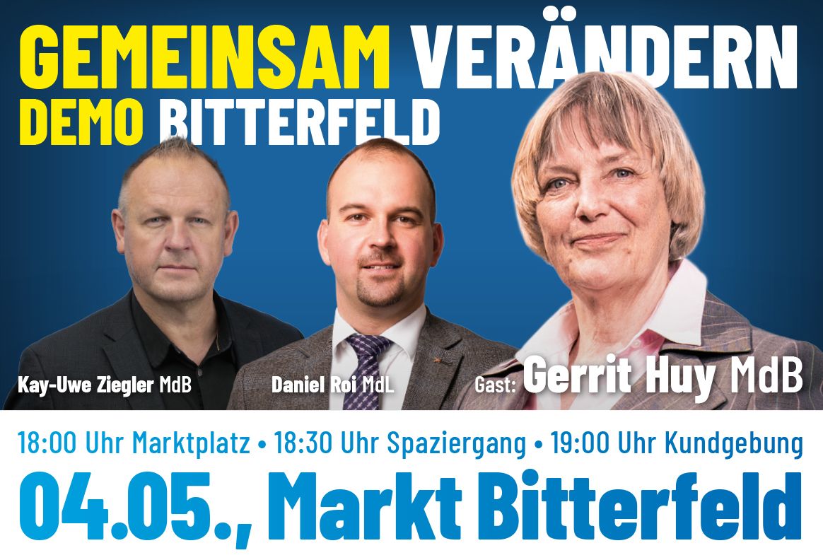 Demo 04.05.2026 Bitterfeld Marktplatz